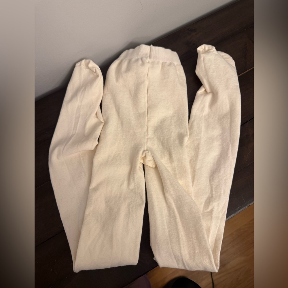 Mondor Cream Footed Tights / Leggings Size L-G